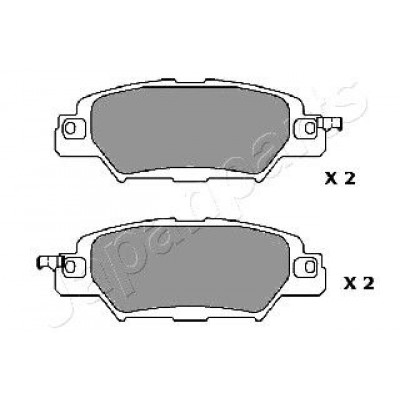 Колодки тормозные дисковые, комплект | зад | Japanparts PP318AF