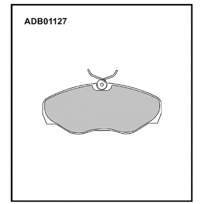 Колодки тормозные дисковые | перед | Allied Nippon ADB01127
