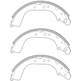 Колодки тормозные барабанные | зад |