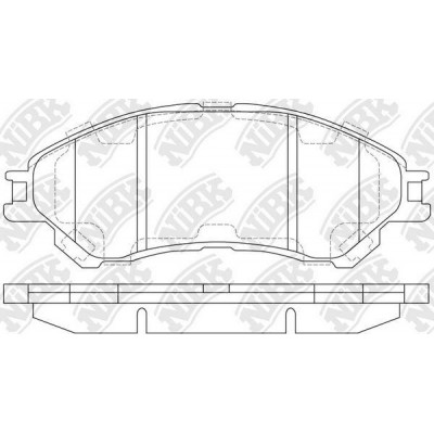 Колодки тормозные дисковые | перед | NIBK PN9809