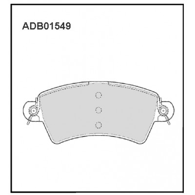 Колодки тормозные дисковые | перед | Allied Nippon ADB01549
