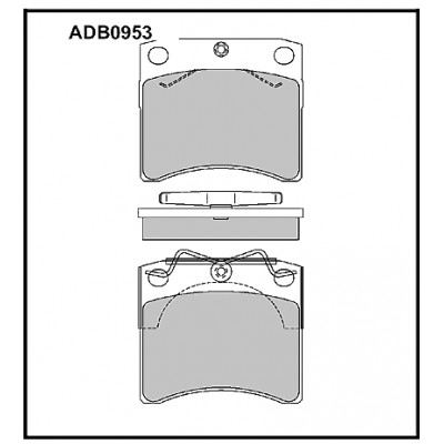 Колодки тормозные дисковые | перед | Allied Nippon ADB0953